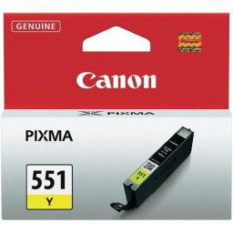 CANON CLI-551Y Tintapatron Pixma iP7250, MG5450 nyomtatókhoz, CANON, sárga, 7ml
