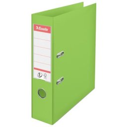 ESSELTE Iratrendező, 75 mm, A4, PP, élvédő sínnel, ESSELTE "Standard", Vivida zöld