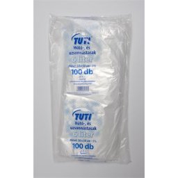 TUTI Hűtő- és uzsonnástasak, 6 l, 100 db, 30 x 50 cm, 9 u, TUTI