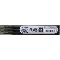 PILOT Rollertoll betét, 0,25 mm, tűhegyű, törölhető, PILOT "Frixion Point", fekete