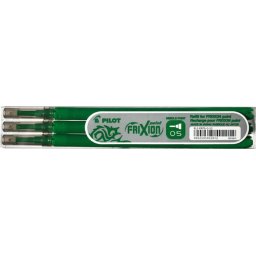 PILOT Rollertoll betét, 0,25 mm, tűhegyű, törölhető, PILOT "Frixion Point", zöld
