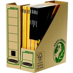 FELLOWES Iratpapucs, karton, 80 mm, "BANKERS BOX(R) EARTH SERIES by FELLOWES(R)"