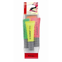 STABILO Szövegkiemelő készlet, 2-5 mm, STABILO "Neon", 4 különböző szín