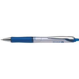 PILOT Golyóstoll, 0,25 mm, nyomógombos, fém klip, PILOT "Acroball", kék