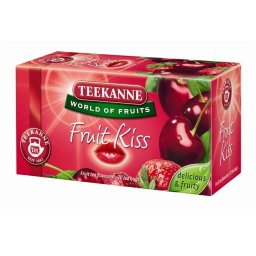TEEKANNE Gyümölcstea, 20x2,5 g, TEEKANNE "Fruit kiss", eper-meggy