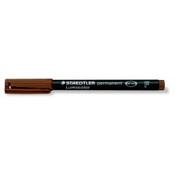 STAEDTLER Alkoholos marker, OHP, 0,6 mm, STAEDTLER "Lumocolor(R) 318 F", barna