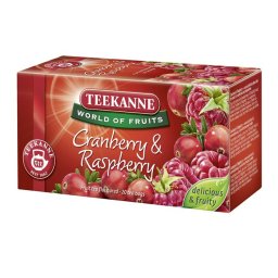 TEEKANNE Gyümölcstea, 20x2,25 g, TEEKANNE "Piros bogyók", áfonya-málna