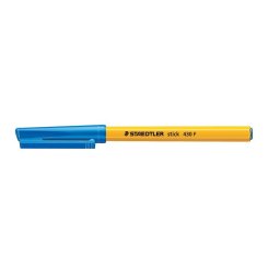 STAEDTLER Golyóstoll, 0,3 mm, kupakos, STAEDTLER "Stick 430 F", kék