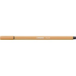 STABILO Filctoll, 1 mm, STABILO "Pen 68", sötétokker