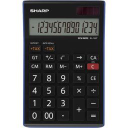 SHARP Számológép, asztali, 14 számjegy, SHARP "EL-145TBL"