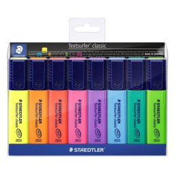 STAEDTLER Szövegkiemelő készlet, 1-5 mm, STAEDTLER "Classic 364", 8 különböző szín