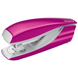 LEITZ Tűzőgép, 24/6, 26/6, 30 lap, LEITZ "Nexxt Wow", rózsaszín