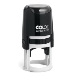 COLOP Bélyegző, kör, COLOP "Printer R 30", kék cserepárnával