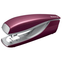 LEITZ Tűzőgép, 24/6, 26/6, 30 lap, LEITZ "Nexxt Style", gránátvörös