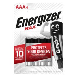 ENERGIZER Elem, AAA mikro, 4 db, ENERGIZER "Max"