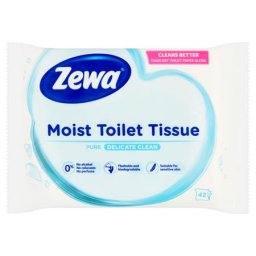 ZEWA Toalettpapír, nedves, 42db, ZEWA, sensitive