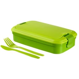 CURVER Ételtartó, evőeszközzel, CURVER "Lunch&Go", zöld