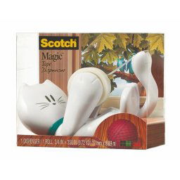 3M SCOTCH Ragasztószalag-adagoló, asztali, feltöltött, 3M SCOTCH "C39", cica