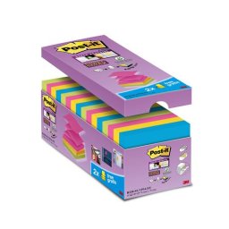3M POSTIT Öntapadó jegyzettömb csomag, "Z", 76x76 mm, 16x90 lap, 3M POSTIT, "Super Sticky", vegyes