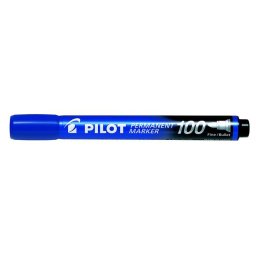 PILOT Alkoholos marker, 1 mm, kúpos, PILOT "Permanent Marker 100", kék