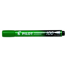 PILOT Alkoholos marker, 1 mm, kúpos, PILOT "Permanent Marker 100", zöld