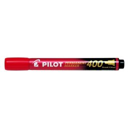 PILOT Alkoholos marker, 1,5-4 mm, vágott, PILOT "Permanent Marker 400", piros