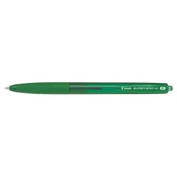 PILOT Golyóstoll, 0,22 mm, nyomógombos, PILOT "Super Grip G", zöld