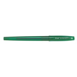 PILOT Golyóstoll, 0,22 mm, kupakos, PILOT "Super Grip G", zöld