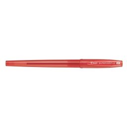 PILOT Golyóstoll, 0,22 mm, kupakos, PILOT "Super Grip G", piros