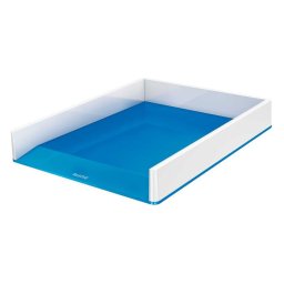 LEITZ Irattálca, műanyag, kettős színhatású, LEITZ "Wow", kék