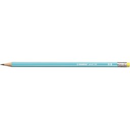 STABILO Grafitceruza radírral, HB, hatszögletű, STABILO "Pencil 160", kék
