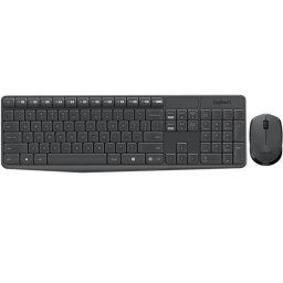 LOGITECH Egér- és billentyűzet készlet, vezeték nélküli, USB, HUN, LOGITECH "MK235"
