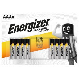 ENERGIZER Elem, AAA mikro, 8 db, ENERGIZER "Alkaline Power"