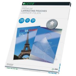 LEITZ Meleglamináló fólia, 100 mikron, A3, fényes, UDT technológiával, LEITZ "iLam"