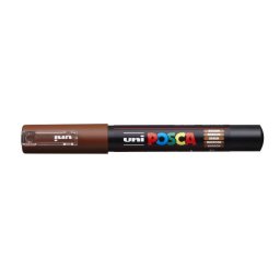 UNI Dekormarker, 0,7-1,0 mm, UNI "Posca PC-1M", barna