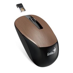 GENIUS Egér, vezeték nélküli, optikai, normál méret, GENIUS "NX-7015" rozsdabarna