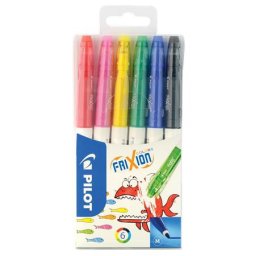 PILOT Filctoll készlet, 0,39-0,7 mm, törölhető, PILOT "Frixion Colors", 6 különböző szín