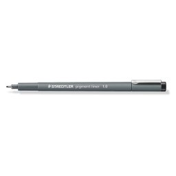 STAEDTLER Tusfilc, 1 mm, STAEDTLER "Pigment Liner 308", fekete