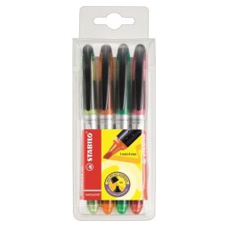 STABILO Szövegkiemelő készlet, 1-4 mm, STABILO "Navigator", 4 különböző szín