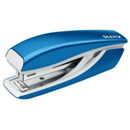 LEITZ Tűzőgép, mini, No. 10, 10 lap, fém, LEITZ "Nexxt Wow", kék