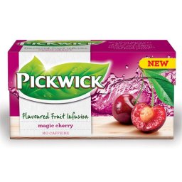 PICKWICK Gyümölcstea, 20x2 g, PICKWICK "Fruit Fusion", mágikus meggy