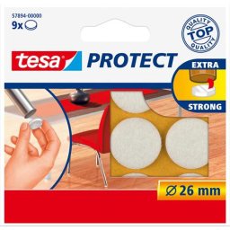 TESA Filckorong, karcolásgátló, 26 mm, TESA "Protect(R)", fehér