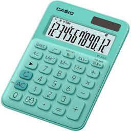 CASIO Számológép, asztali, 12 számjegy, CASIO, "MS 20 UC", zöld