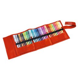STABILO Filctoll, készlet, 1 mm, felcsavarható szett, STABILO "Pen 68", 30 különböző szín