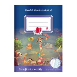 ICO Olvasónapló, tűzött, A5, 32 lap, 2. osztály, ICO "Süni Mesefüzet"