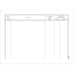 VICTORIA PAPER Nyomtatvány, emelőgépnapló, 25 lap, A5, VICTORIA PAPER, 20 tömb/csomag