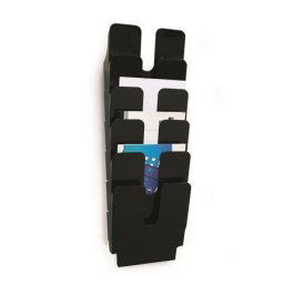 DURABLE Prospektustartó, fali, álló, A4, DURABLE "FLEXIPLUS 6", fekete