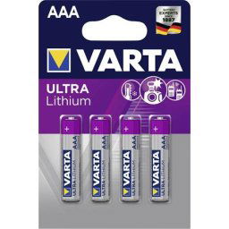 VARTA Elem, AAA mikro, 4 db, lítium, VARTA "Ultra Lithium"