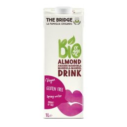 THE BRIDGE Növényi ital, bio, dobozos, 1 l, THE BRIDGE, mandula