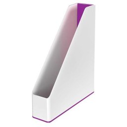 LEITZ Iratpapucs, műanyag, 73 mm, kettős színhatású, LEITZ "Wow", lila